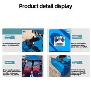 รถขนสินค้าแบบแบนมีรีโมทคอนโทรลไฟฟ้าสำหรับใช้ในบ้าน - Product Image 3