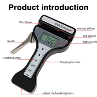 AZCH-2500 en gros écran LCD portable Fixation à trois points Mode crête tensiomètre de câble numérique