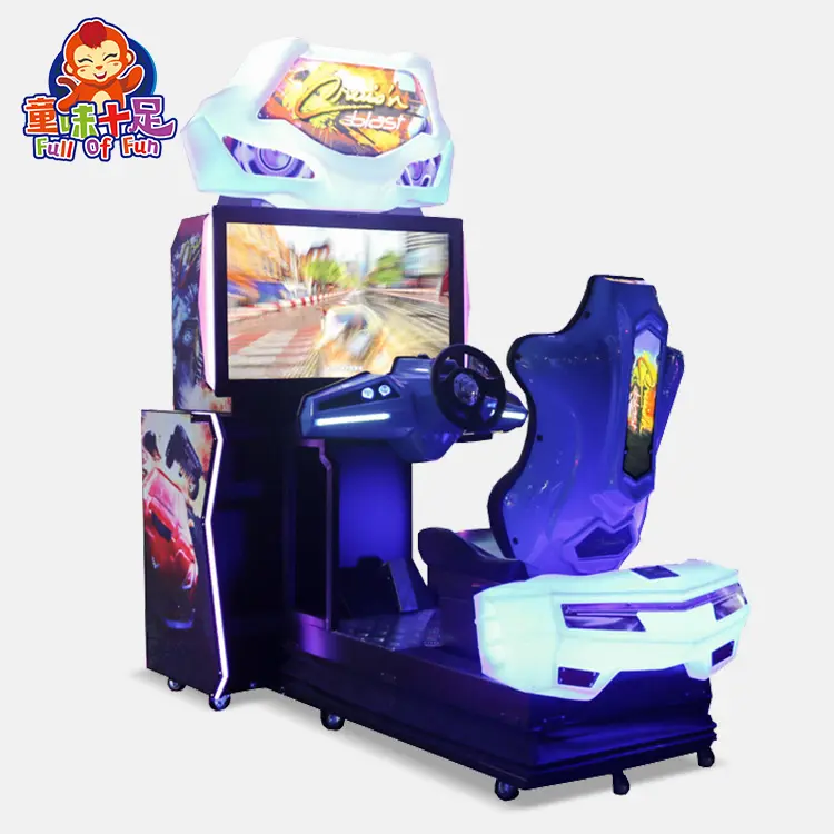 Outrun-Juego de conducción de coches con monedas para niños, máquina simuladora de entretenimiento arcade