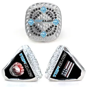 Professional Factory Custom Baseball Championship Rings For Kid