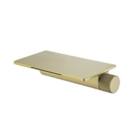 Robinet de lavabo mural encastré noir Weihao avec étagère de rangement, mitigeur monocommande eau chaude et froide pour salle de bain
