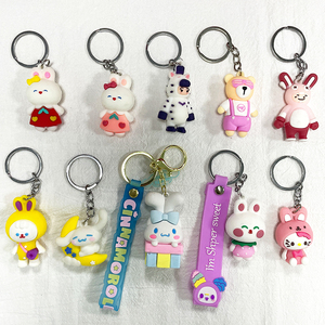 Personajes <span class=keywords><strong>de</strong></span> películas <span class=keywords><strong>de</strong></span> anime <span class=keywords><strong>de</strong></span> dibujos animados personalizados 3D PVC llaveros accesorio colgante suave PVC llavero <span class=keywords><strong>de</strong></span> goma - Product Image 5