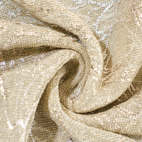 À la mode brillant or argent tricoté lurex fil teint durable 100% polyester bronzant feuille tissu