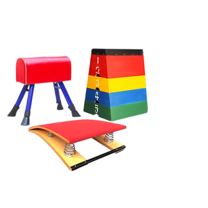 Cheval à bascule de gymnastique pour enfants, réglable, écologique, pour la formation en maternelle, petit équipement de sport et de divertissement - Product Image 1
