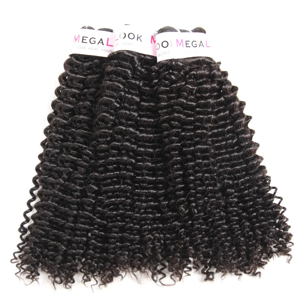 No Tangle No Shed 100 Percent 12 14 16 18 20 24 Inch Mongolian Afro Kinky Curly Human Hair Weave