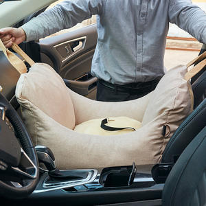 Joymay, cama portátil para perros de viaje al aire libre, funda de asiento de coche Universal de cuero de plástico de algodón para perros, suave y ajustable - Product Image 5