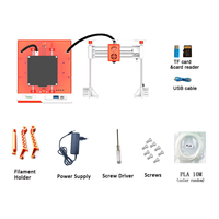 Mesin Printer 3D Desktop Kecil SCIEDU AA3DETK2 dengan Layar FDM DIY Mini Printer untuk Filamen PLA/ABS Mudah Digunakan Mini Printer 3D