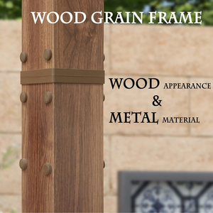 Pérgola <span class=keywords><strong>de</strong></span> <span class=keywords><strong>madera</strong></span> retráctil para exteriores <span class=keywords><strong>de</strong></span> 10 'x 10' con toldo parasol, patio, Jardín sombreado <span class=keywords><strong>de</strong></span> metal, porche, Pabellón, <span class=keywords><strong>madera</strong></span> <span class=keywords><strong>de</strong></span> cedro - Product Image 5