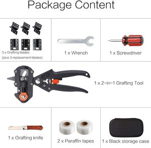<strong>2</strong>-in-<strong>1</strong> DIY Fruit Tree Grafting Tools <strong>Pruner</strong> Kit V-Graft Omega and U with Grafting Tapes Included - Product Image 2