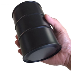 Aangepaste 25Oz/750Ml Tonvormige Rvs Heupfles Zwart Alcohol Whisky Heupfles Fles - Product Image 3