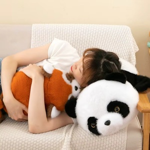 Lindo Peluche de Gato Blanco y Negro Reversible, Lindo Peluche de Mapache Reversible, Decoración del Hogar, Regalo Navideño - Product Image 6