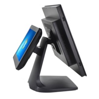 Sistema POS Táctil de Doble Pantalla de 17 Pulgadas, 1280*1024, Todo en Uno, Caja Registradora de Escritorio, Terminal POS de Doble Pantalla, Venta al Por Mayor de Fábrica