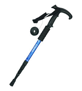 Bâtons de <span class=keywords><strong>marche</strong></span> <span class=keywords><strong>nordique</strong></span> de haute qualité à 3 sections, bâtons de randonnée pliables, poignée en T, aluminium, longueur réglable 55-<span class=keywords><strong>110</strong></span> cm, alliage de carbure - Product Image 4