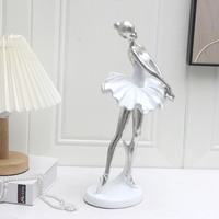 Figurine de danseuse en résine, décoration de ballet, ornement pour la maison, cadeau de Noël, Saint-Valentin, anniversaire, art de la danse à domicile