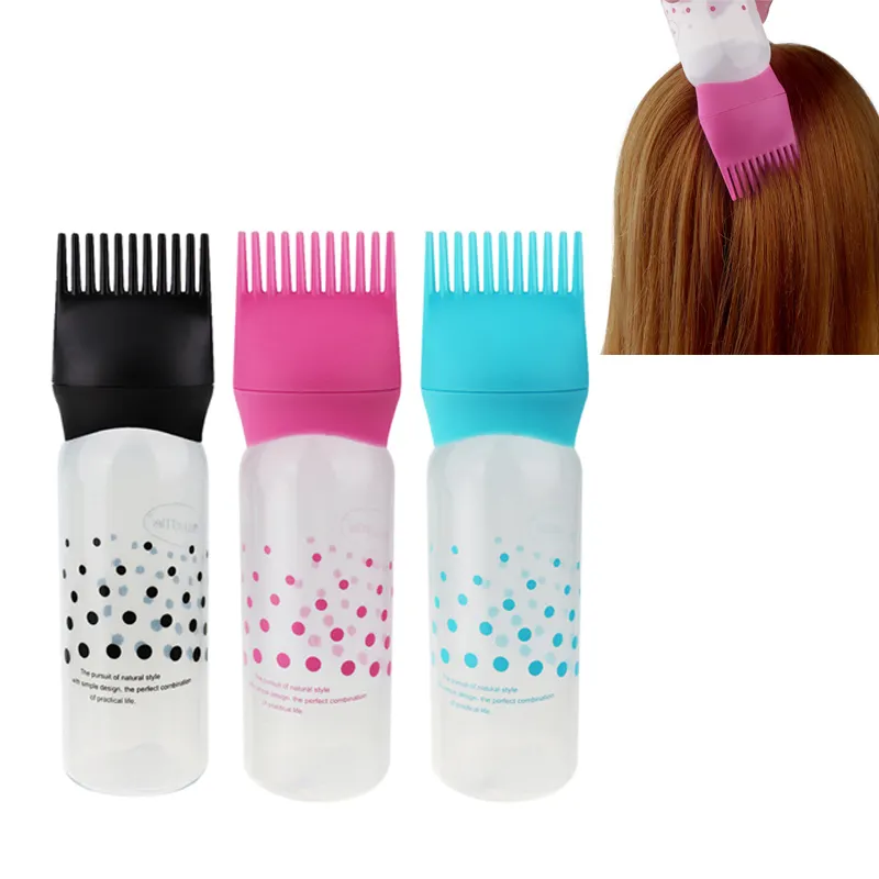 3 Kleuren Shampoo Plastic Fles Olie Kam Applicator Flessen Grote Capaciteit Doseren Salon Haarkleuring Styling Accessoires