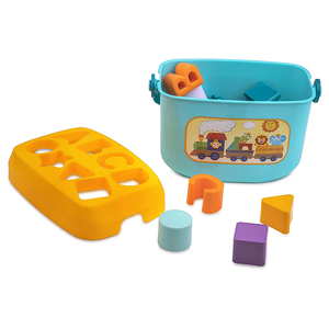 Trieur de Formes Jouet bébé Boite con 10 bloques para Apprendre Trier et empiler Couleurs Vives 6 Mois et Plus - Product Image 1