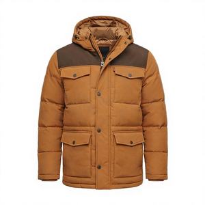 Parka Moose de luxe pour homme, en toile longue, avec capuche, faible MOQ, vente en gros - Product Image 3