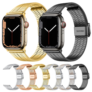 <span class=keywords><strong>Bracelet</strong></span> de boucle de luxe pour <span class=keywords><strong>Apple</strong></span> <span class=keywords><strong>Watch</strong></span> 38/42/40/44mm 41/45mm <span class=keywords><strong>Bracelet</strong></span> réglable en acier inoxydable pour iWatch 8 7 6 <span class=keywords><strong>SE</strong></span> Ultra Band 49mm - Product Image 2
