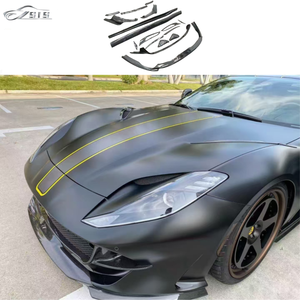 Kit carrozzeria in fibra di carbonio stile Novi per 812 Ferr superveloce GTS Auto labbro anteriore Spoiler posteriore nuovo aggiornamento paraurti T/T - Product Image 2