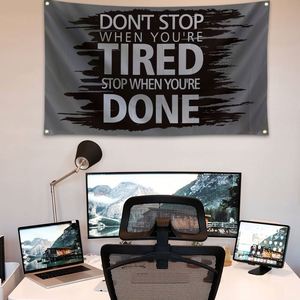 Don't Stop When You're Tired Flag 3x5 ft for Room College Dorm <b>Bedroom</b> Living Room Wall Tapestry Decor - Product Image 3