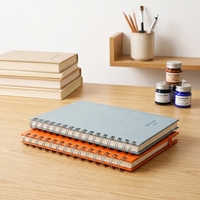 Libreta de Agenda Personalizada con Diseño de Logotipo, Impresión Artística en Espiral A5, Tapa Dura de Papel Kraft, Agenda de Regalo, Cuaderno de Oficina de Cuero PVC A4 A6
