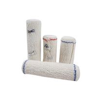 Bandage Crêpe Médical Rouge et Bleu, Attaches et Clips pour Bandages Crêpes, Bandage Crêpe Premium en Spandex