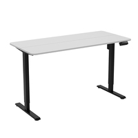 Mobilier de bureau à domicile moteur unique cadre de bureau assis-debout fer hauteur réglable électrique bureau debout table d'ordinateur portable