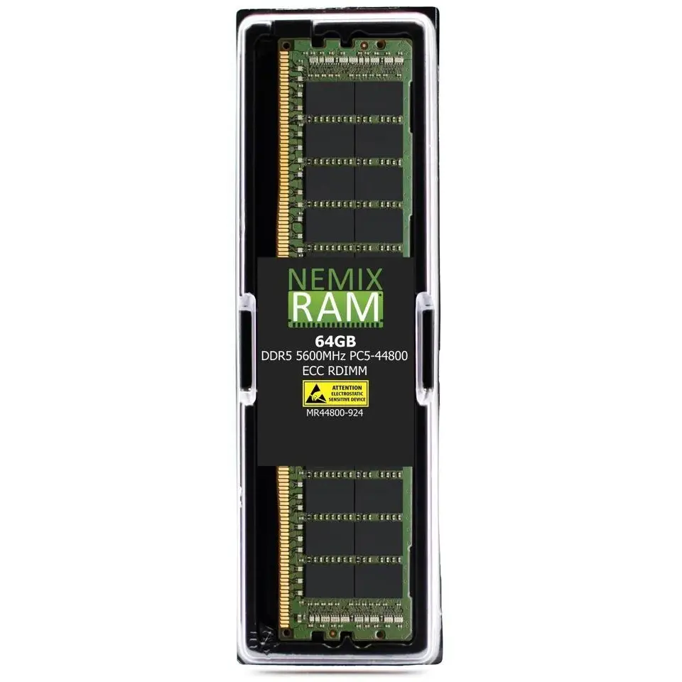 NEMIX RAM 64GB DDR5 5600MHz PC5-44800 ECC RDIMM Compatible with Micron MTC40F2046S1RC56BD1