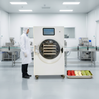 Équipement de lyophilisation commercial pour l'usine de transformation de fruits séchés (lychees) - Système de pompe à vide en acier inoxydable