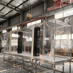 Su misura moderna a buon mercato grande acquario acquario acquario acrilico acquario acquario decorativo acquario acquario - Product Image 5