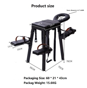 <span class=keywords><strong>Banc</strong></span> d'obéissance robuste avec machine sexuelle télécommandée multi-vitesses et gode en silicone pour hommes, femmes, couples <span class=keywords><strong>BDSM</strong></span> - Product Image 4