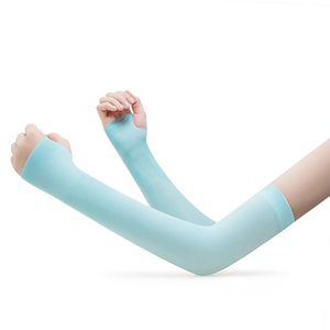 Manchons de protection UV en soie tricotés en plein air pour le cyclisme à moteur Basketball Golf Ice Sports Sleeves sunscreen Arm Sleeve - Product Image 3