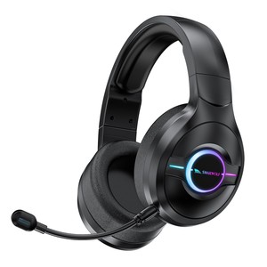 Smail L50 Bluetooth Wireless <b>Gaming</b> Headset Over-ear With RGB <b>Microphone</b> Tri-mode For Pc Ps4 Xbox - Product Image 1