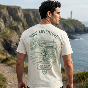 Camiseta de manga corta para hombre con estampado de vida silvestre de Mudassar Sports, corte regular, cuello redondo, informal, de algodón. - Product Image 4