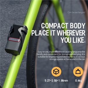 타이어 펌프 디지털 ATJ-003 전기 자동차 스마트 자동 자전거 오토바이 2024 타이어 공기 팽창기 전원 표시기 미니 휴대용 - Product Image 2