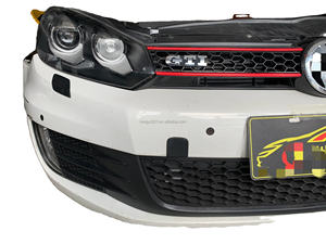 2010-2013 pour Volkswagen <span class=keywords><strong>Golf</strong></span> MK6 Gti noir brillant fibre de carbone becquet de lèvre de <span class=keywords><strong>pare</strong></span>-chocs <span class=keywords><strong>avant</strong></span> nouveau matériau ABS utilisé état garde-boue - Product Image 4