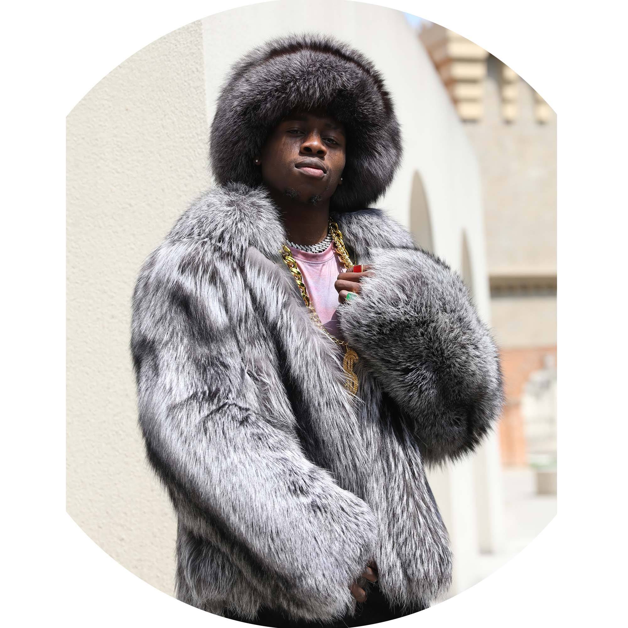 Winter Coat Men Luxury Fur Coat Men Stylish Warm Winter