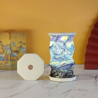 Lanternes en papier créatives portables personnalisées avec lumière LED rotative à intensité variable au toucher, mini veilleuse douillette, ensemble cadeau unique pour femmes