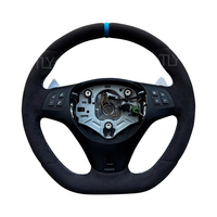 Volant en fibre de carbone forgée personnalisé pour BMW Série 3 E90 E87 E91 E92 E93 - Accessoires intérieurs - Amélioration