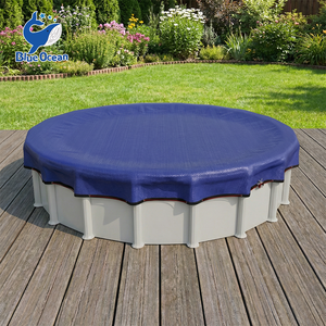 Couverture de piscine d'hiver résistante aux déchirures, formes personnalisées, garde la piscine propre contre les débris, convient à toutes les piscines hors sol et enterrées - Product Image 5