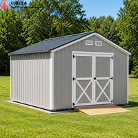 Structure en acier préfabriquée pour élevage caprin, bâtiment préfabriqué à poteaux à faible coût, abri de stockage/étable 30x40