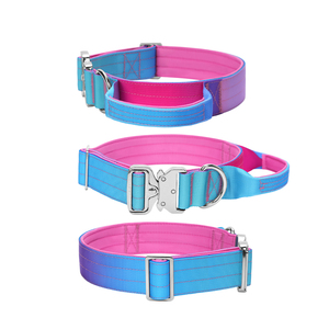 <span class=keywords><strong>Collar</strong></span> Ajustable para Perro Resistente con Hebilla de Metal, <span class=keywords><strong>Collar</strong></span> de Diseño con Nuevo Color Degradado, <span class=keywords><strong>Collar</strong></span> Táctico de Nailon para Perro - Product Image 3