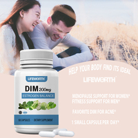 LIFEWORTH Équilibre œstrogénique pour femmes et hommes Hormone Balance DIM Supplément 200 mg
