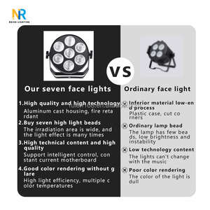 Blanc chaud et froid 7*50W COB LED Par Light Aluminium Flat 7 Eyes <span class=keywords><strong>Peaky</strong></span> <span class=keywords><strong>Blinders</strong></span> Audience Flat Cob Par Light Type Follow Spot Lights - Product Image 3