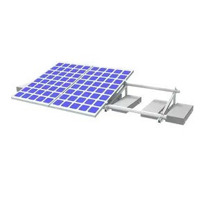 Flat Roof Concrete Ballast Mounting Structure