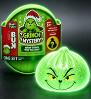 Boîte Mystère de Noël Grinch : Jouet Squishy Lumineux dans le Noir, Anti-stress, Cadeau Surprise pour Enfants, Fête de Noël