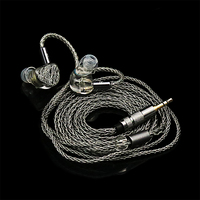 10mm béryllium diaphragme haut-parleur HiFi Audiophile IEM écouteurs écouteurs avec 2 broches détachables 0.78 câbles plaqués argent OFC