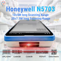 Terminal inteligente de datos portátil Android, escáner de código de barras Wifi 4G de mano 1D 2D con NFC 13,56 MHz para uso médico