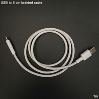 Cables de Carga para Dispositivos iOS, USB-A a 8 Pines, con Malla de Nailon Trenzada, de Calidad Superior