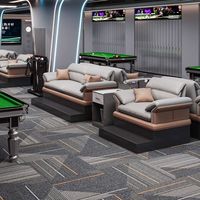 Vente directe d'usine de canapés de luxe haut de gamme pour salles de billard, fauteuils de spectateur et canapés pour zones de loisirs de salles de billard